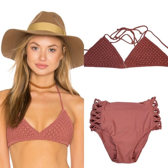 Mikoh macrame Bikini Set revolve - Picture 1 of 9